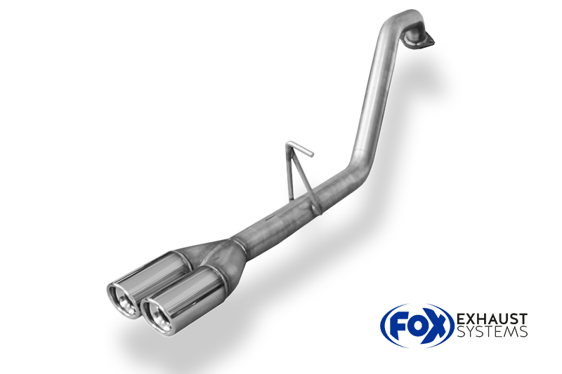 Fox Sportuitlaat Toyota Hilux III KUN25 - Dubbele dop - Dubbel dop uitlaatsysteem - 2x80 Typ 17