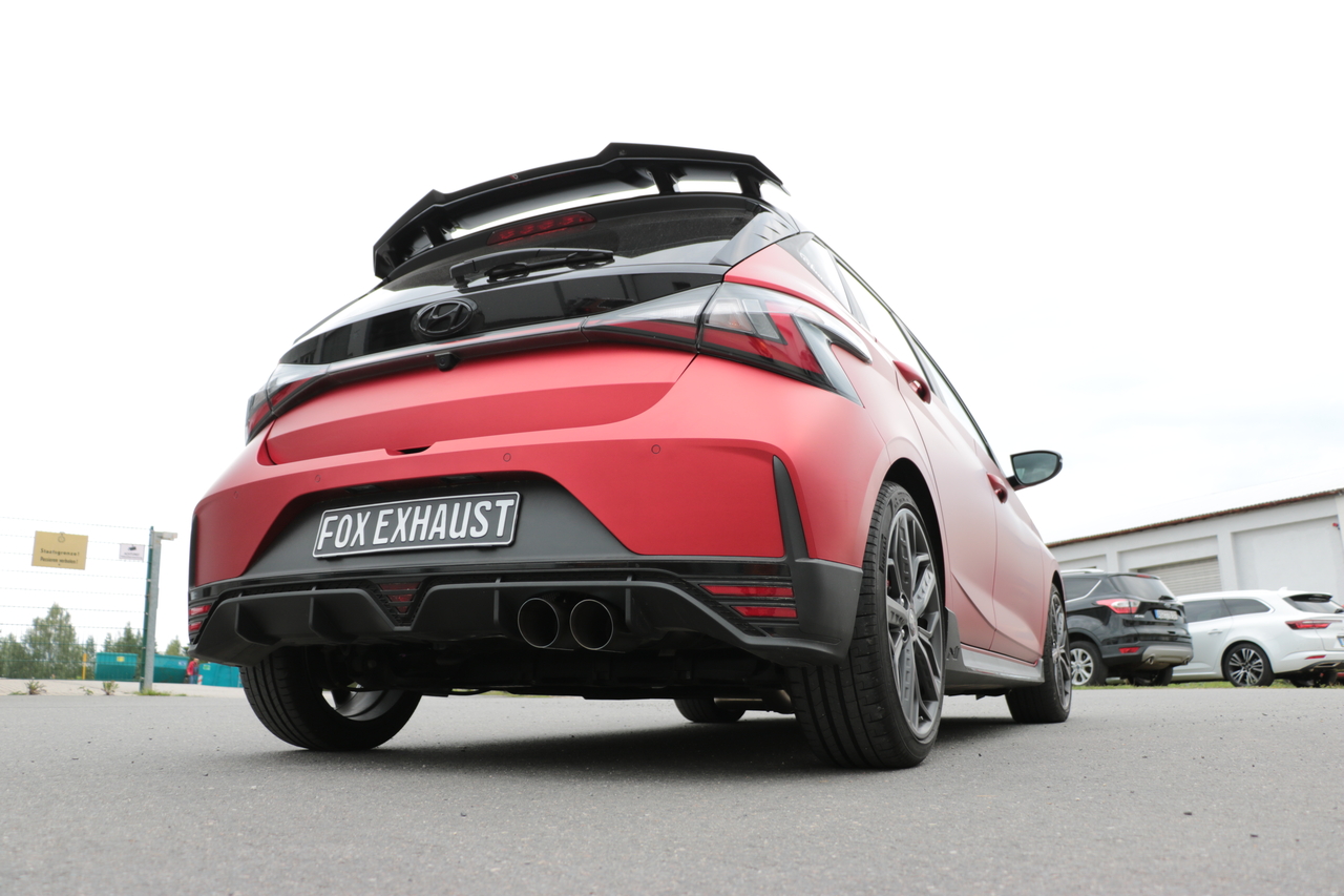 Fox Sportuitlaat Hyundai I20 N - BC3 achterdemper met uitlaatklep - 2x90 Type 25