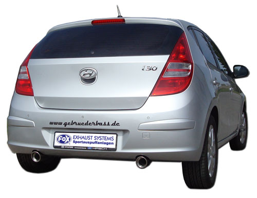 Fox Sportuitlaat Hyundai i30 - CZ Achterdemper - 1x90 Type 17 rechts/links
