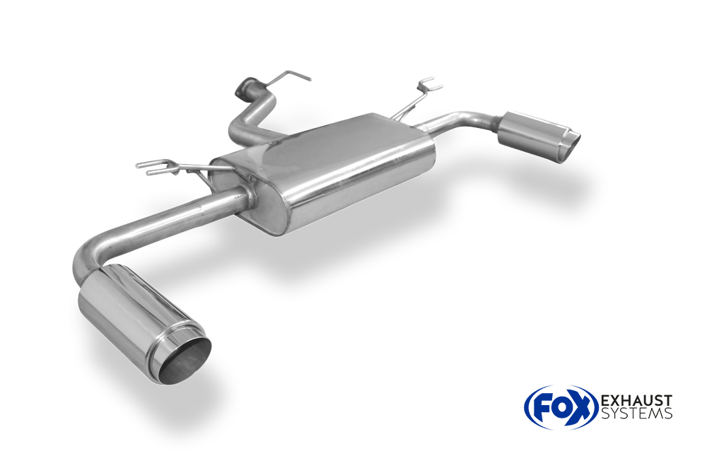 Fox Sportuitlaat Hyundai i30 Turbo achterdemper, dwarsuitlaat rechts/links - 1x100 type 27 rechts/links