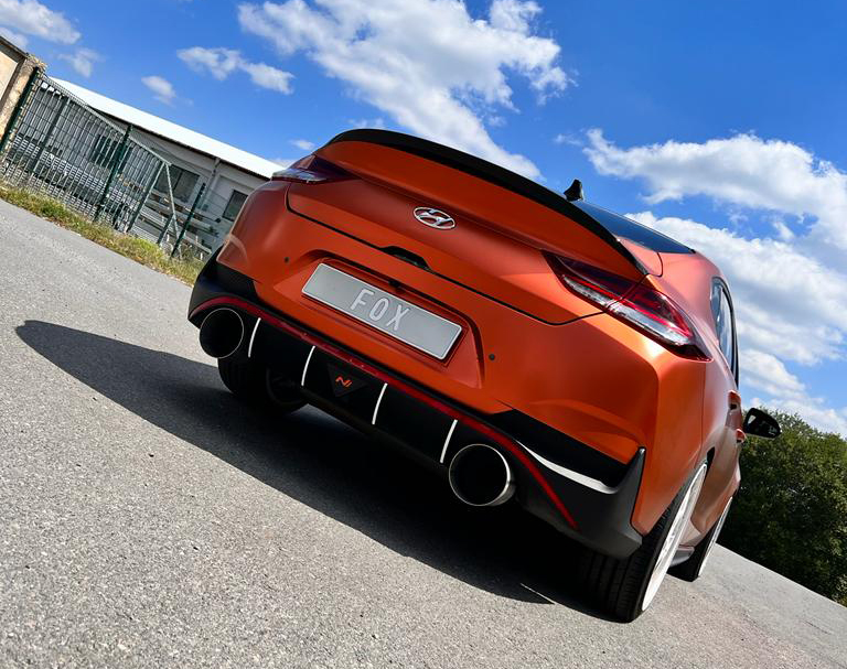 Fox Sportuitlaat Hyundai i30N Fastback Facelift uitlaatpijpen compatibel met de originele achterdemper - 1x160 Type 10 rechts/links