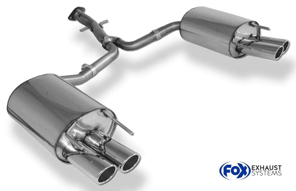Fox Sportuitlaat Lexus IS C 250 dubbele uitlaatdemper, rechts/links - 2x76 Type 17 rechts/links