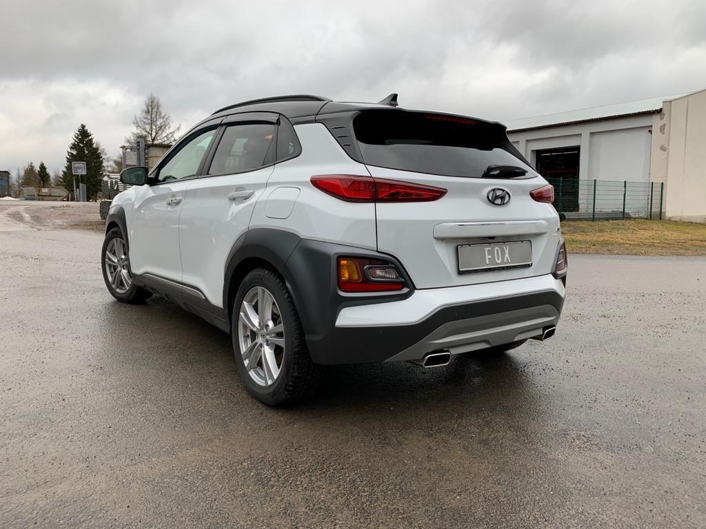 Fox Sportuitlaat Hyundai Kona 4WD - Uitlaatpijpen in de bumper, achterdemper, uitgang rechts/links - 145x65 Type 59 rechts/links