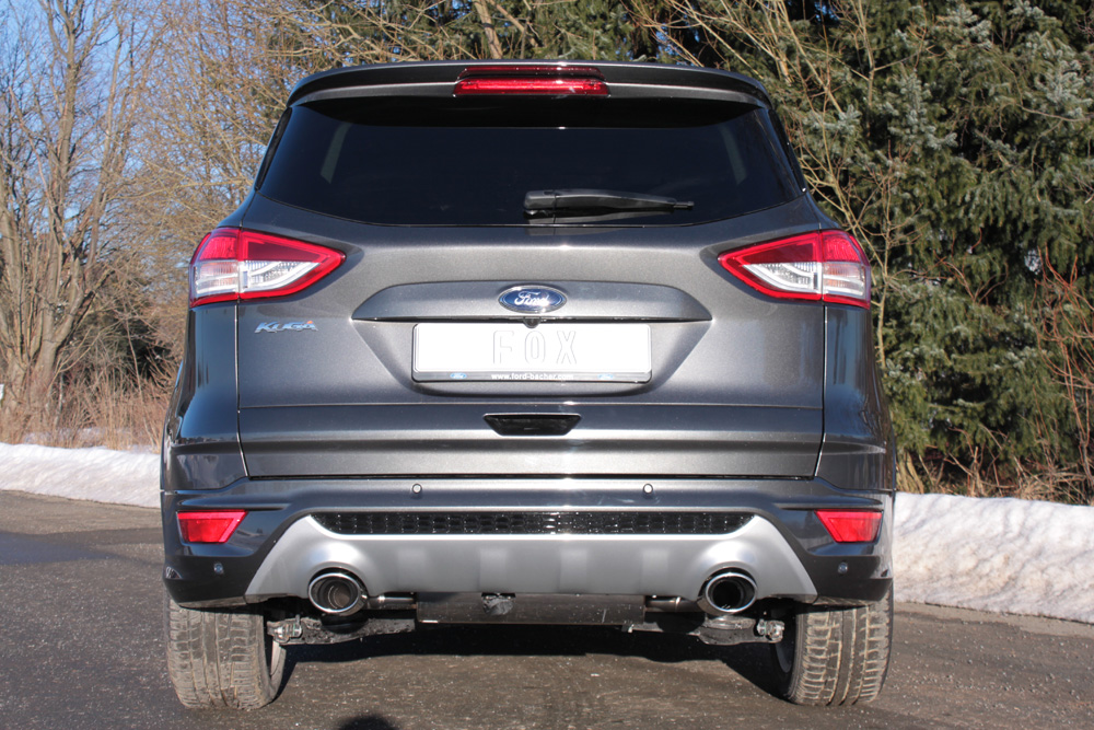 Fox Sportuitlaat Ford Kuga 2 - 4x4 Achterdemper Rechts/Links Uitgang - 115x85 Type 44 Rechts/Links