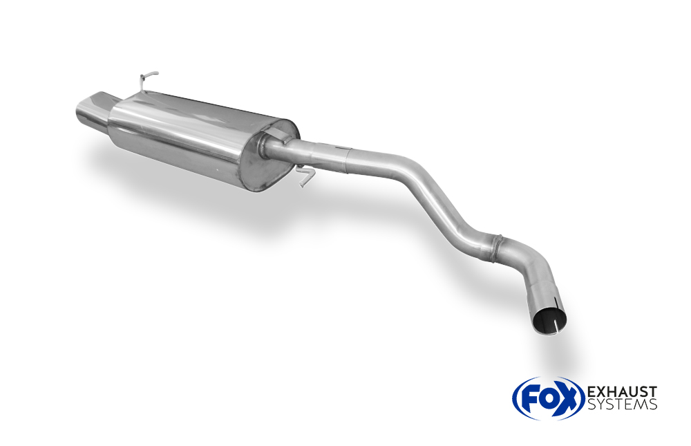 Fox Sportuitlaat Achterdemper Seat Leon Type 1M - 135x80 Type 53