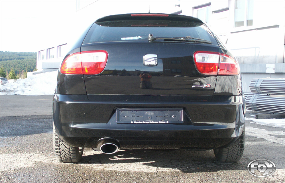 Fox Sportuitlaat Achterdemper Seat Leon Cupra R Type 1M &Oslash;70 - 140x90 Type 44