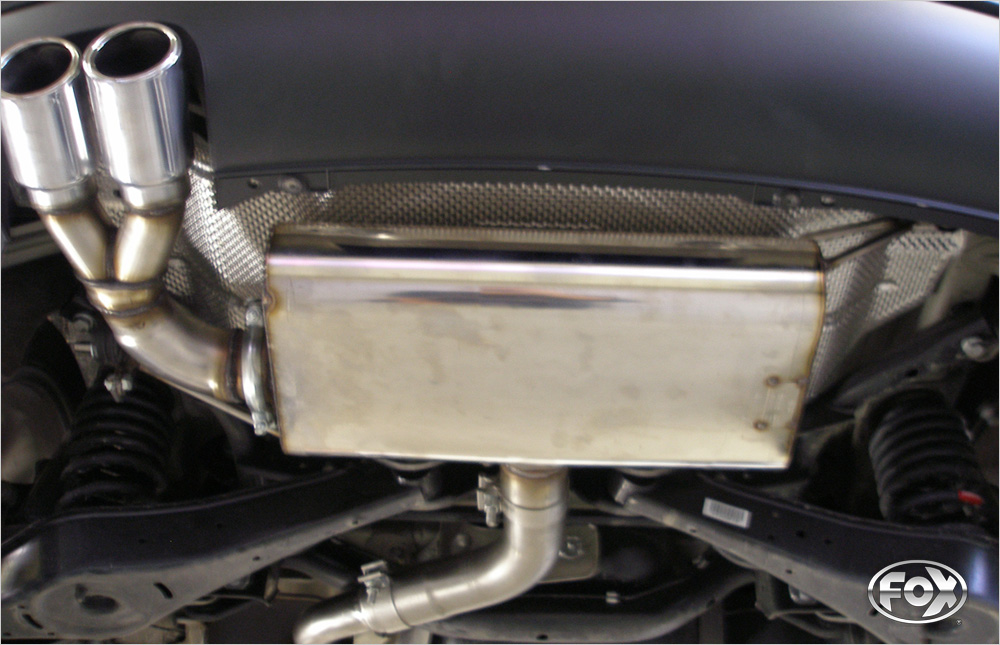 Fox Sportuitlaat Achterdemper Seat Leon 1P - 2x76 Type 17