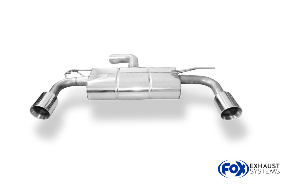 Fox Sportuitlaat Seat Leon 5F - Onafhankelijke wielophanging facelift, uitlaatdemper rechts/links - 1x100 type 25 rechts/links voor Rieger bumper