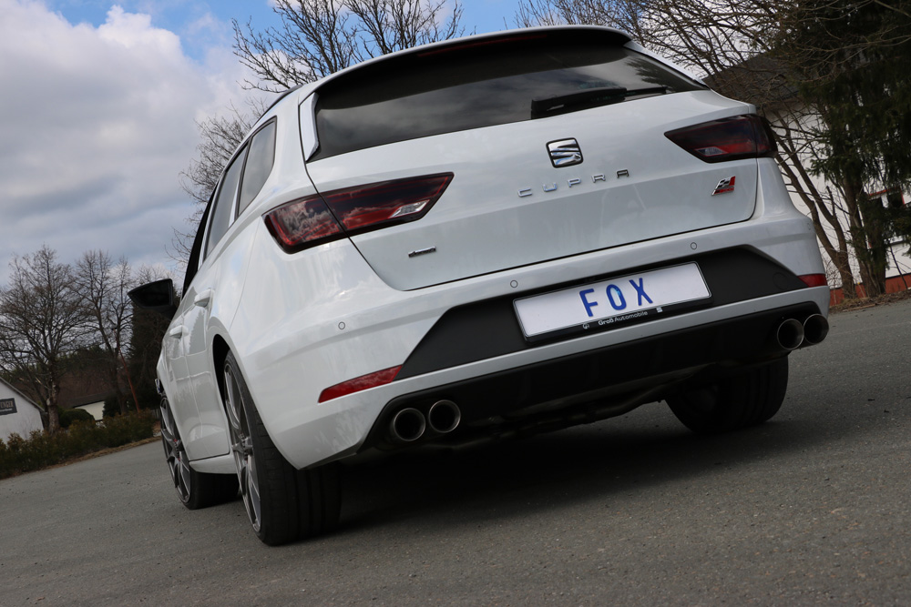 Fox Sportuitlaat Seat Leon 5F ST 4x4 - Cupra 300 Achterdemper rechts/links - 2x80 Type 25 rechts/links