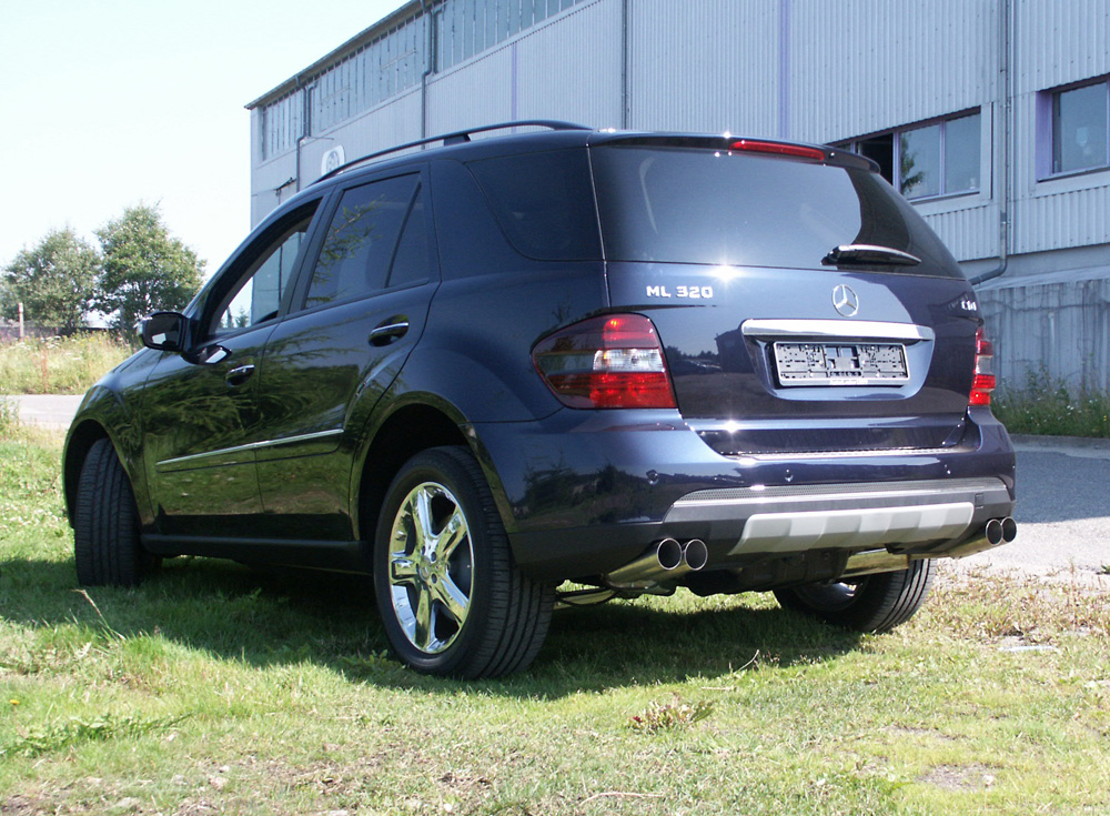 Fox Sportuitlaat Mercedes M-Klasse Type W164 Achterdemper Rechts/Links - 2x76 Type 10 Rechts/Links