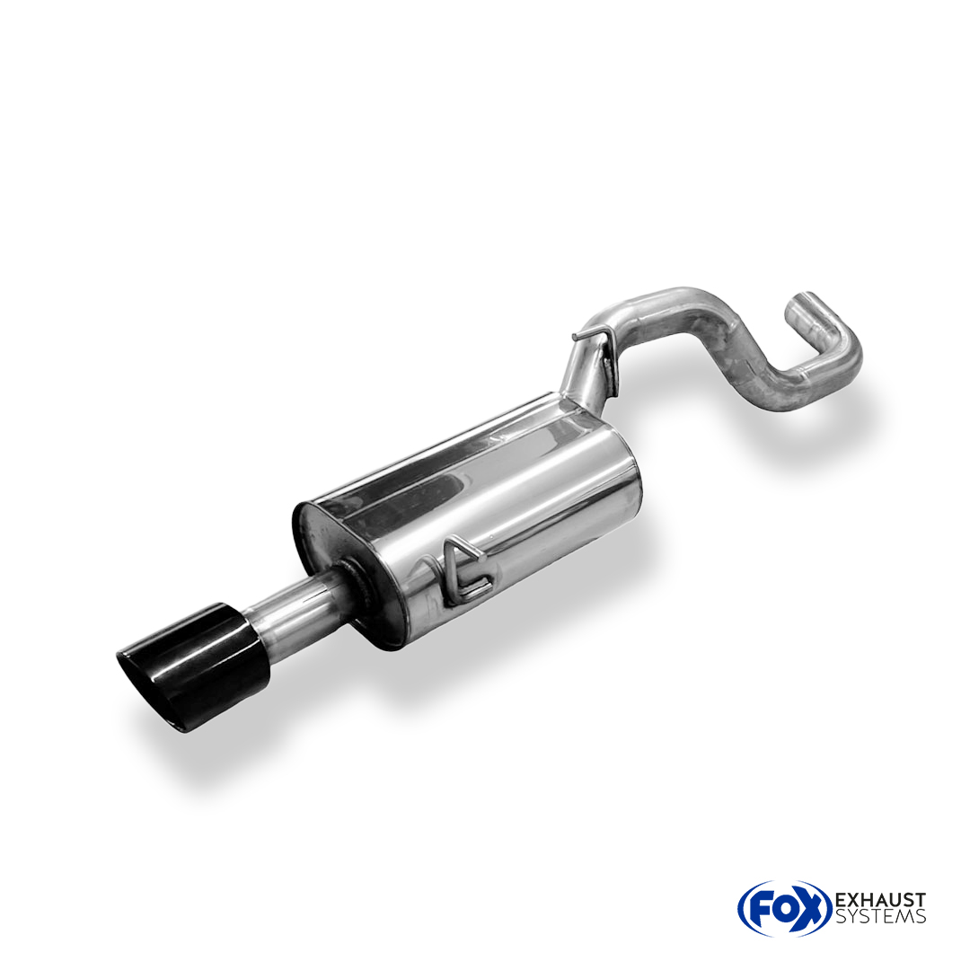 Fox Sportuitlaat Nissan Micra K14 N Achterdemper - 1x90 Type 25 Zwart Ge&euml;mailleerd