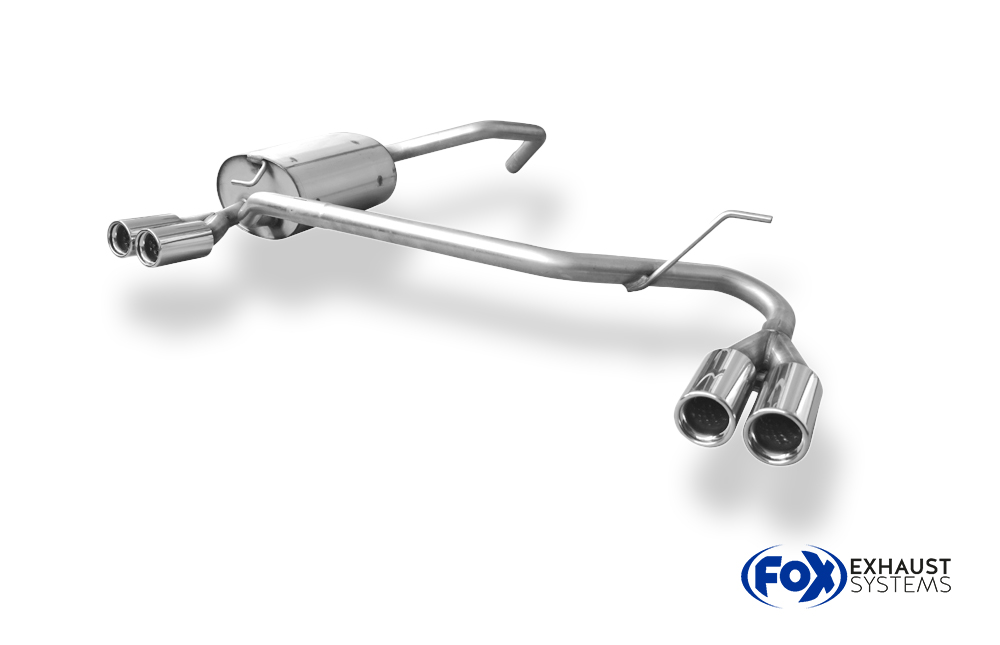 Fox Sportuitlaat Ford Mondeo Turnier Type BWY Achterdemper Rechts/Links Uitlaat - 2x76 Type 13 Rechts/Links