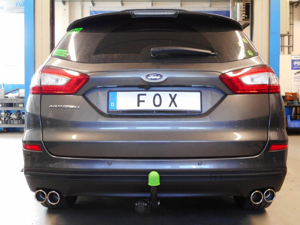 Fox Sportuitlaat Mondeo 5 Hatchback/Stationwagen/Sedan Achterdemper dwarsuitgang rechts/links - 2x76 Type 16 rechts/links
