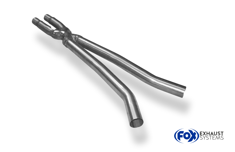 Fox Sportuitlaat Ford Mustang VI Coup&eacute; & Cabriolet - Vervangingspijp voor de voordemper met X-pijp voor 6/8-cilinder