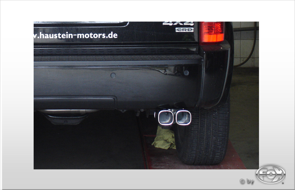 Fox Sportuitlaat Dodge Nitro uitlaatsysteem, &eacute;&eacute;n kant rechts - 2x78x75 Type 70
