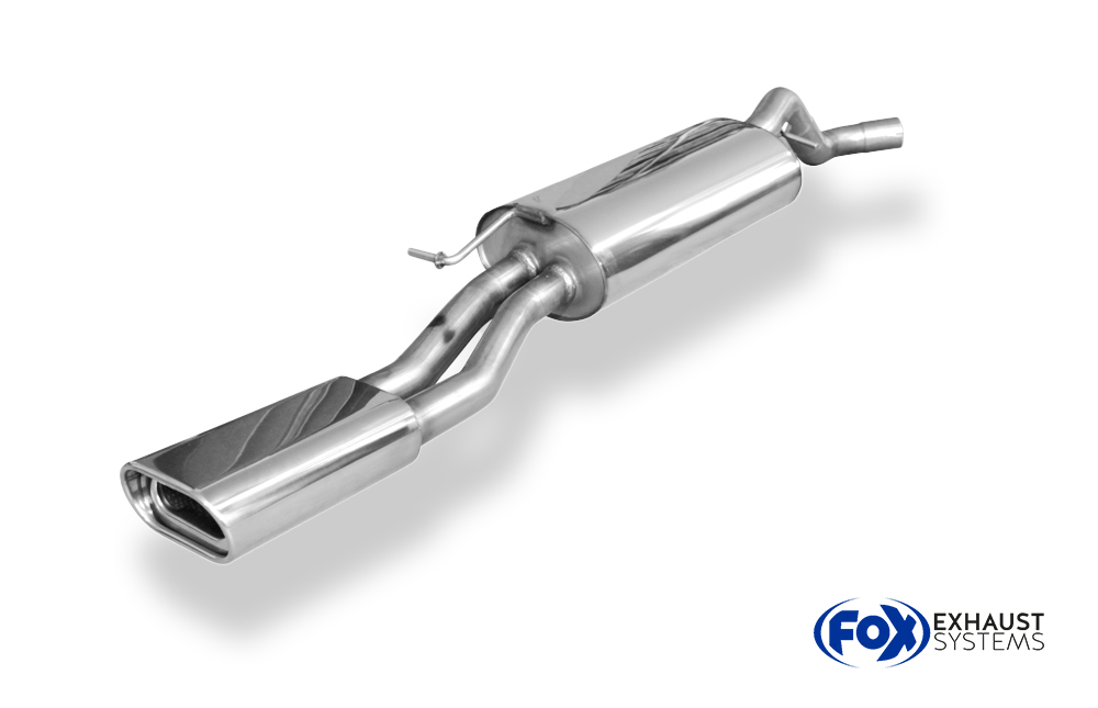 Fox Sportuitlaat Skoda Octavia RS Type 1U Achterdemper &Oslash;63,5 mm - 160x80 Type 53