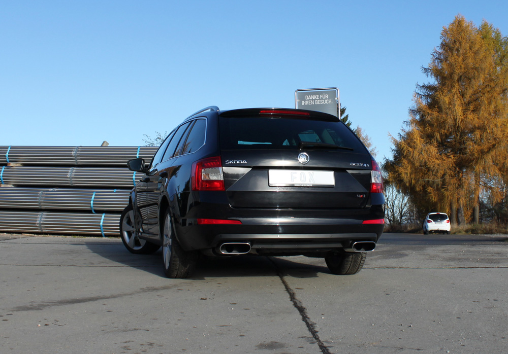 Fox Sportuitlaat Skoda Octavia 5E 4x4 achterdemper rechts/links - 220x80 type 49 rechts/links