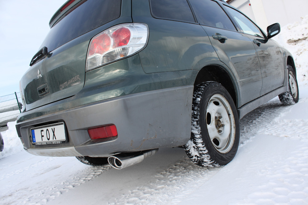 Fox Sportuitlaat Mitsubishi Outlander 4WD achterdemper - 115x85 Type 33