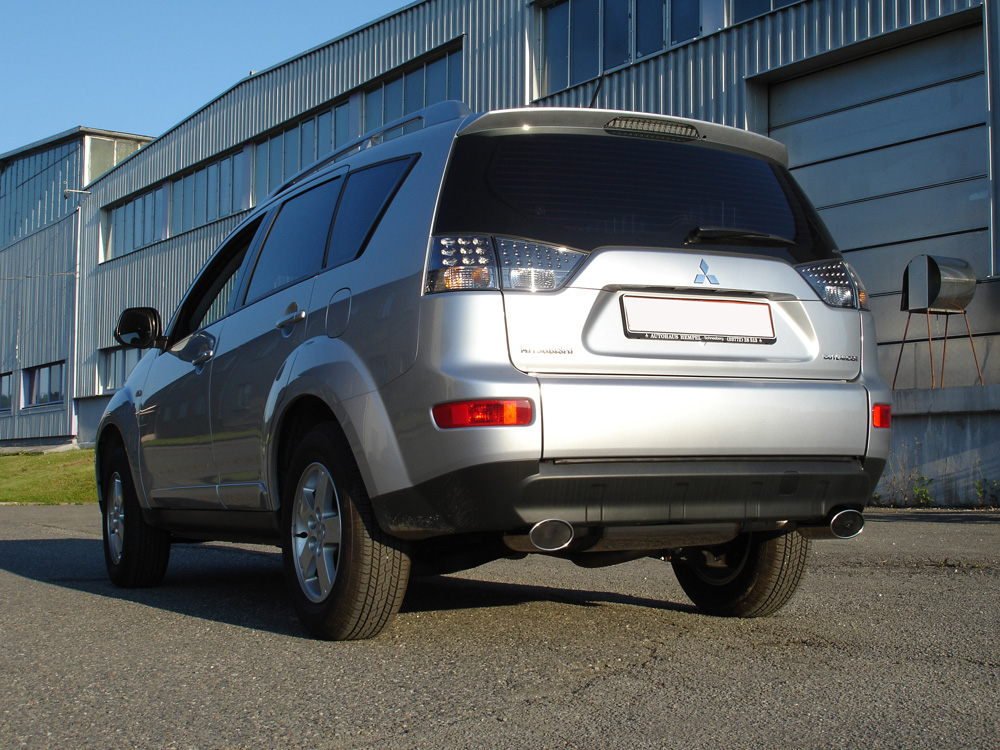 Fox Sportuitlaat Mitsubishi Outlander CWO - Modeljaar vanaf 2006, dwarsgeplaatste achterdemper, uitlaat rechts/links - 115x85 type 33 rechts/links