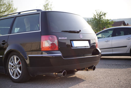Fox Sportuitlaat VW Passat 3B/3BG 4-Motion achterdemper rechts/links - 1x100 Type 16 rechts/links