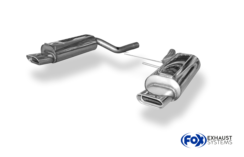 Fox Sportuitlaat VW Passat 3B/3BG 4-Motion achterdemper rechts/links - 150x70 Type 53 rechts/links