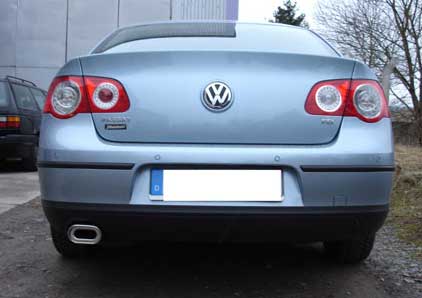 Fox Sportuitlaat VW Passat 3C achterdemper - 135x80 Type 53