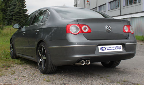 Fox Sportuitlaat VW Passat 3C/ 3C CC - 4 Motion achterdemper - 2x80 Type 13