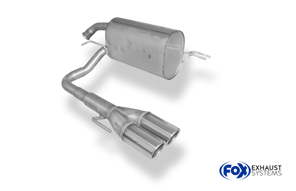Fox Sportuitlaat Kia Picanto - BA Achterdemper, centrale uitlaat - 2x70 Type 16
