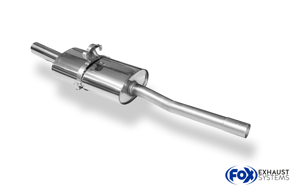 Fox Sportuitlaat VW Polo 86C G40 achterdemper &Oslash;50mm - 1x70 Type 10