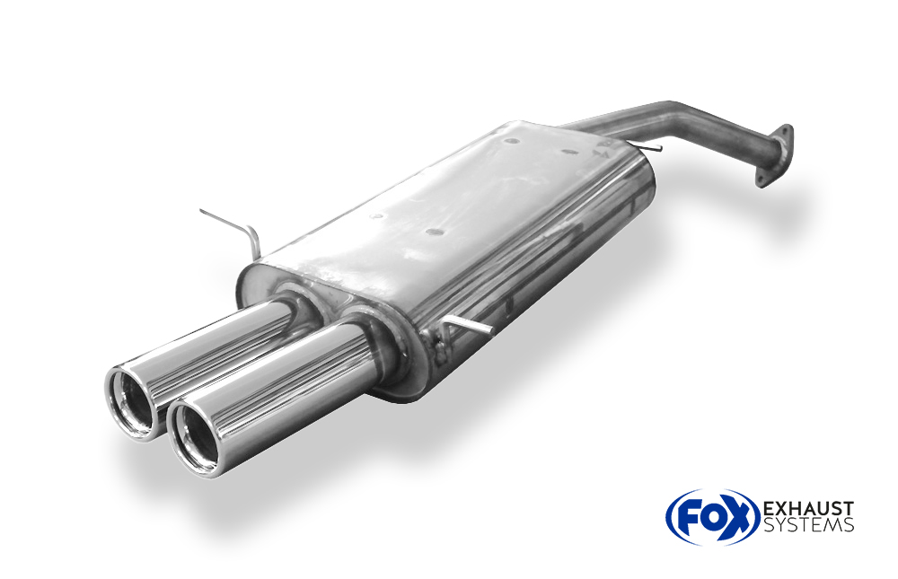 Fox Sportuitlaat Achterdemper voor Ford Probe - 2x76 Type 13