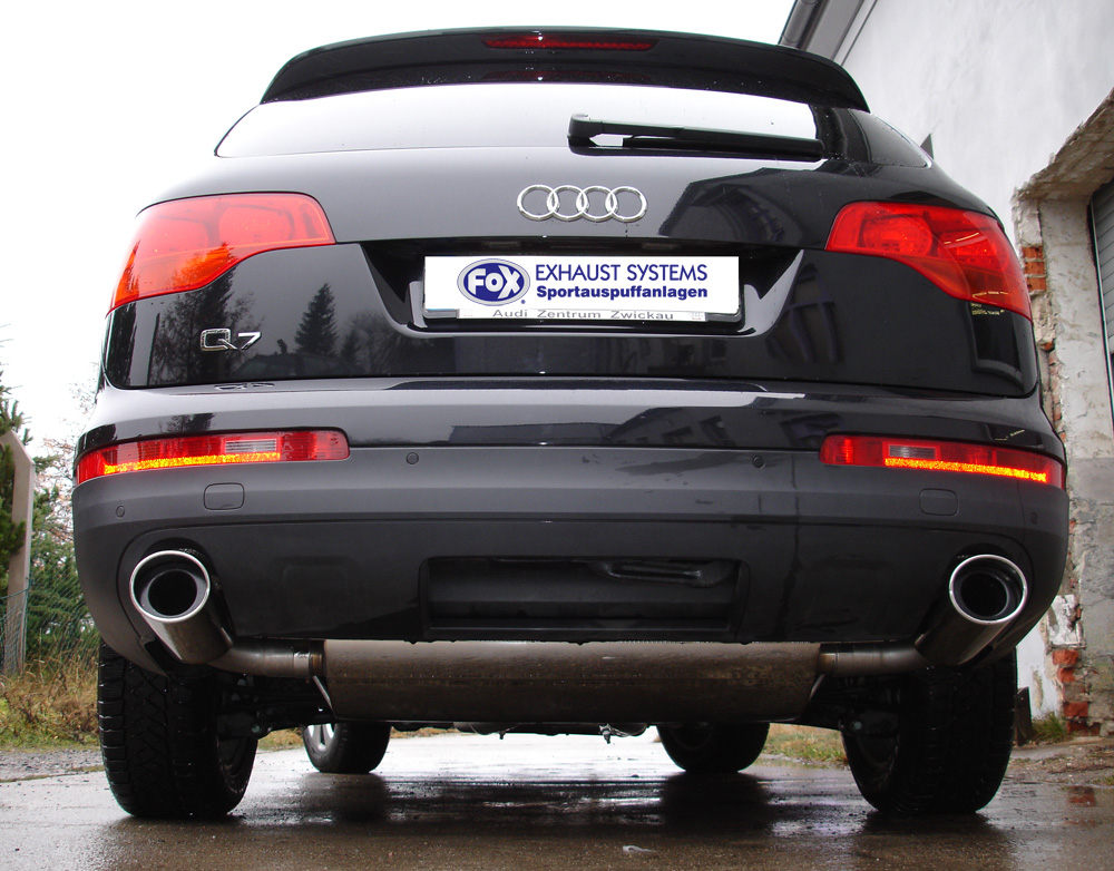 Fox Sportuitlaat Audi Q7 - 4.2l FSI Achterdemper Rechts/Links Uitlaat - 129x106 Type 32 Rechts/Links