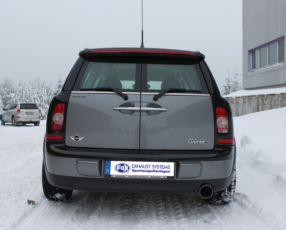 Fox Sportuitlaat Mini Cooper Clubman R55 achterdemper - 1x100 Type 25