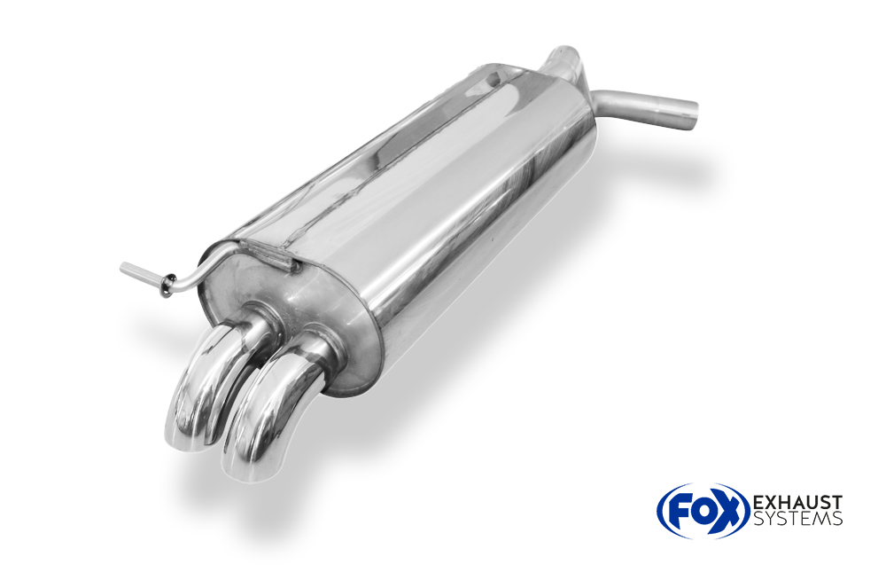 Fox Sportuitlaat Skoda Rapid Spaceback achterdemper - 2x55 Type 26