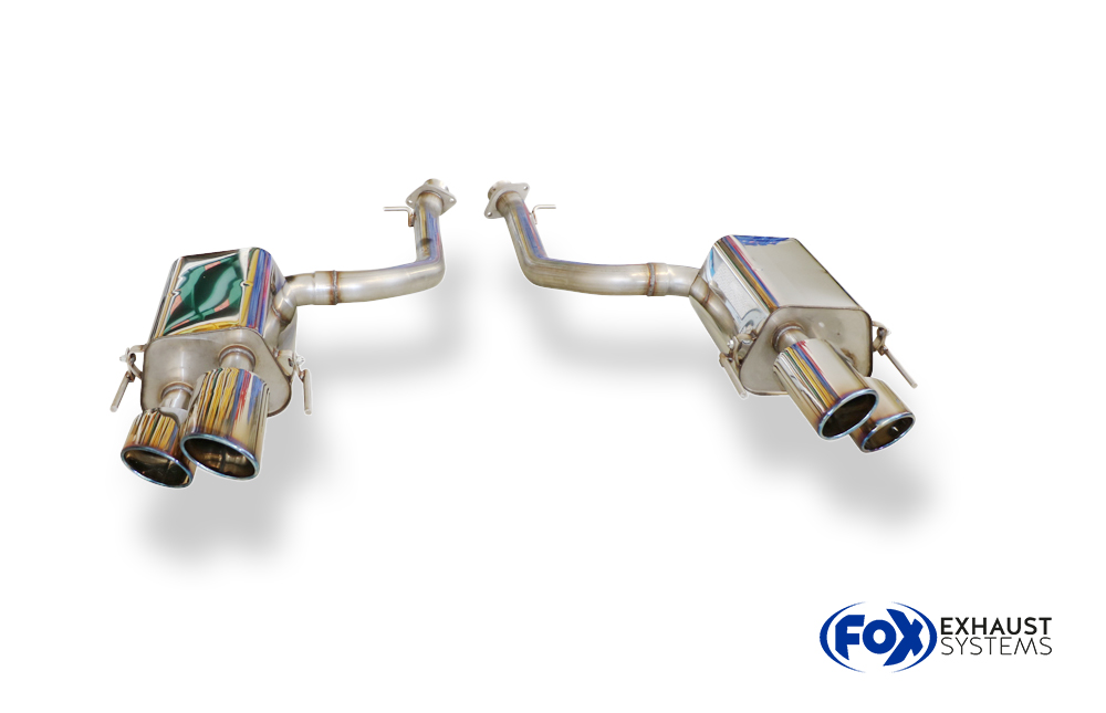 Fox Sportuitlaat Lexus RC F achterdemper rechts/links - 2x115x85 type 38 rechts/links kleur (rand gekleurd)