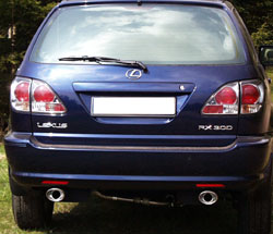 Fox Sportuitlaat Lexus RX 300 - XU1 Achterdemper Rechts/Links Uitlaat - 115x85 Type 33 Rechts/Links