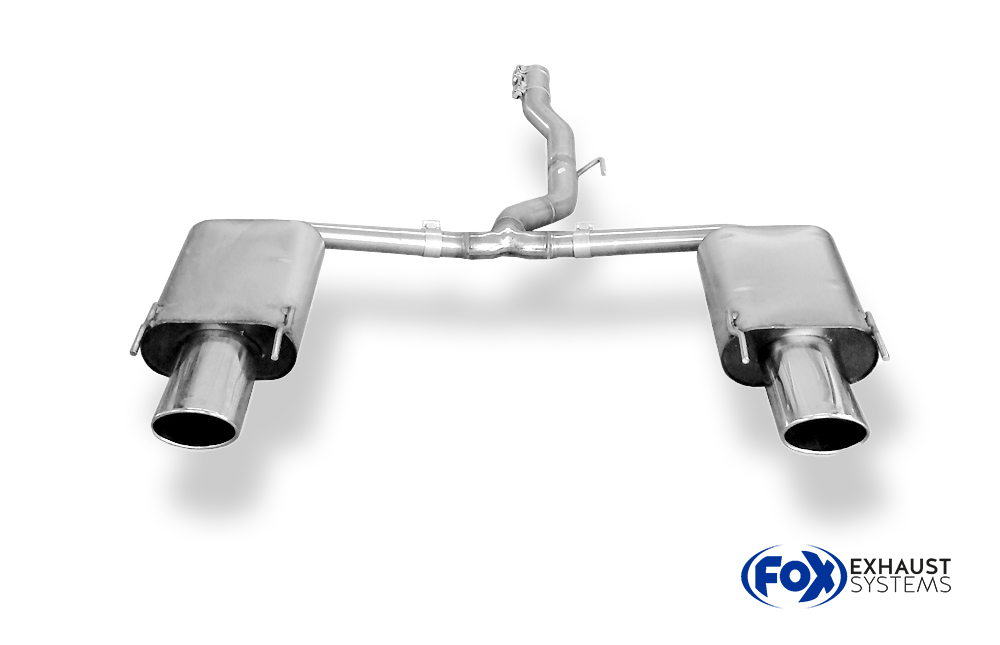 Fox Sportuitlaat Saab 9-5 - YS3G - Vierwielaandrijving, achterdemper rechts/links - 140x90 type 44 rechts/links