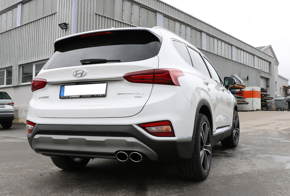 Fox Sportuitlaat Hyundai Santa Fe 4x4 - TM Achterdemper - 2x106x71 Type 32