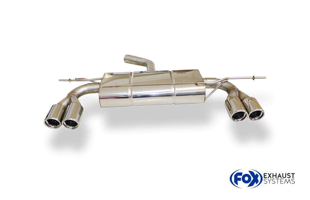 Fox Sportuitlaat VW Scirocco - 13 Achterdemper, rechter/linker uitlaat &Oslash;55mm - 2x76 Type 17 rechts/links