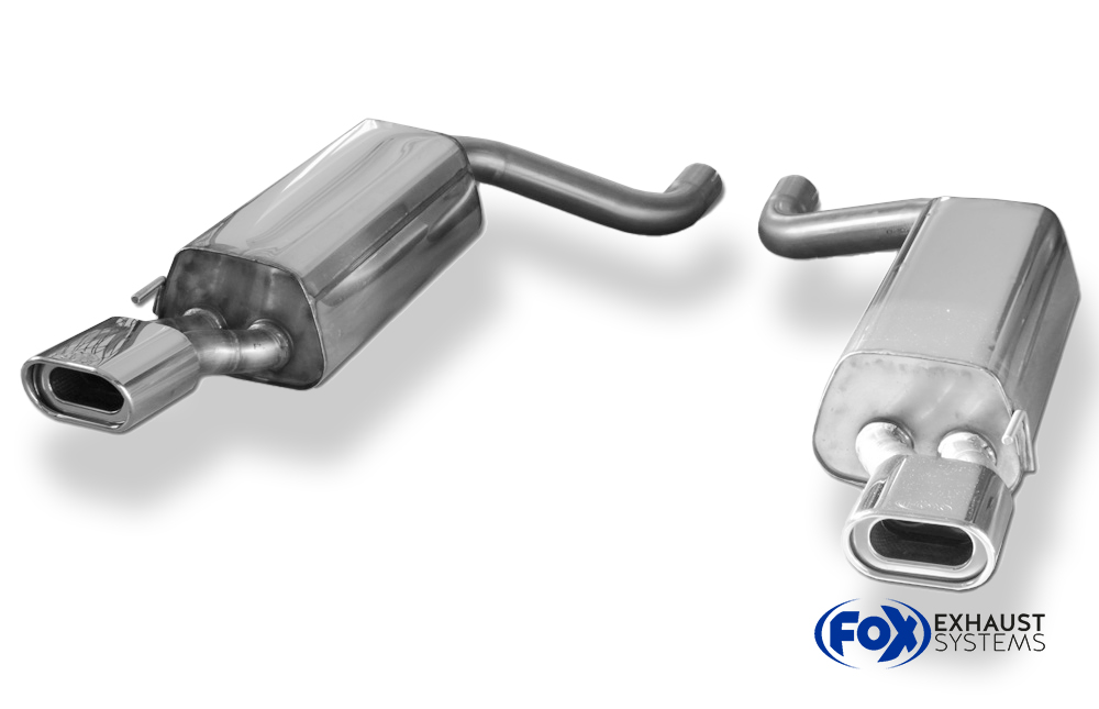 Fox Sportuitlaat Mercedes S-Klasse Coup&eacute; C215 achterdemper rechts/links - 135x80 type 53 rechts/links