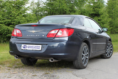 Fox Sportuitlaat Chrysler Sebring Coup&eacute; & Cabriolet Type JS Achterdemper Rechts/Links - 115x85 Type 33 Rechts/Links