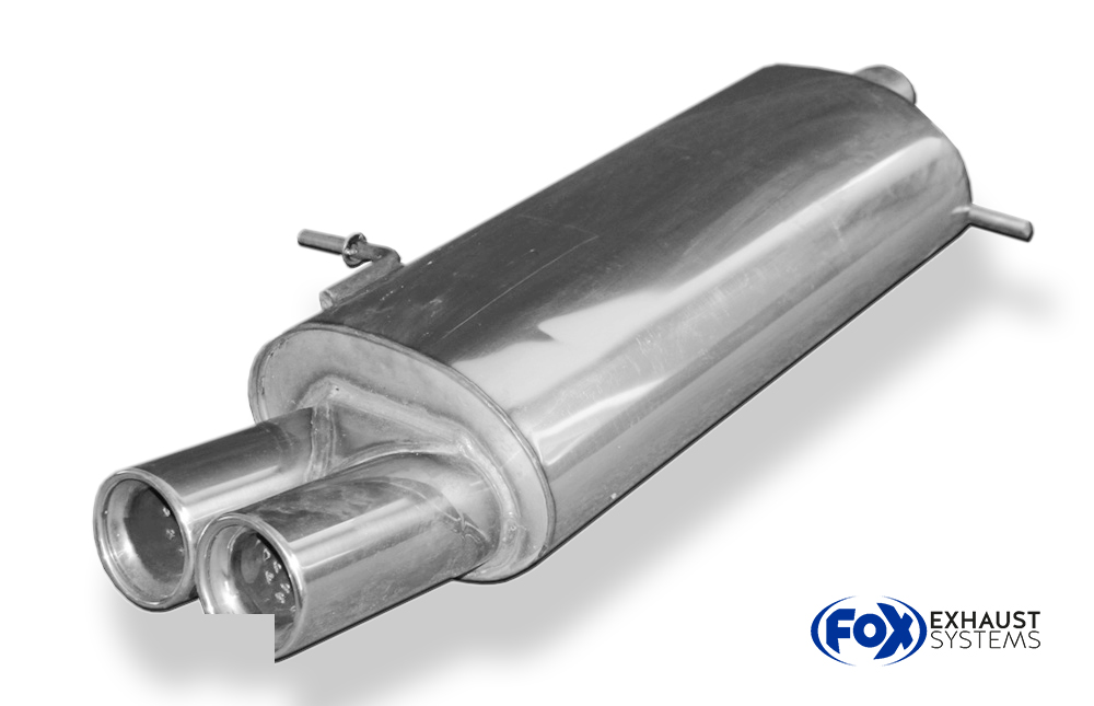 Fox Sportuitlaat VW Sharan Type 7M - 4 Motion/Syncro Achterdemper - 2x80 Type 13