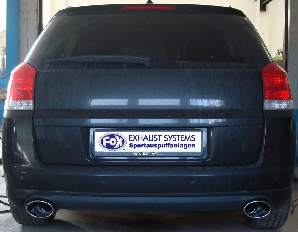 Fox Sportuitlaat Opel Signum Sport achterdemper, rechter/linker uitlaat - 140x90 Type 32 rechts/links