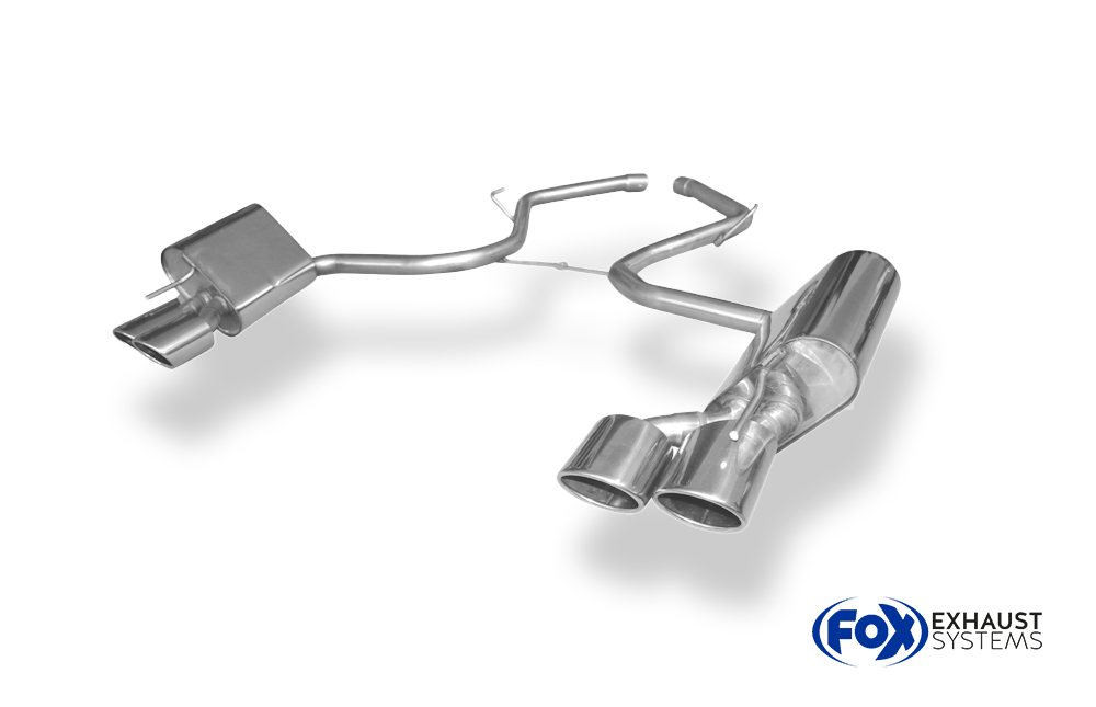 Fox Sportuitlaat Mercedes SL Type 230 achterdemper rechts/links - 2x115x85 Type 32 rechts/links