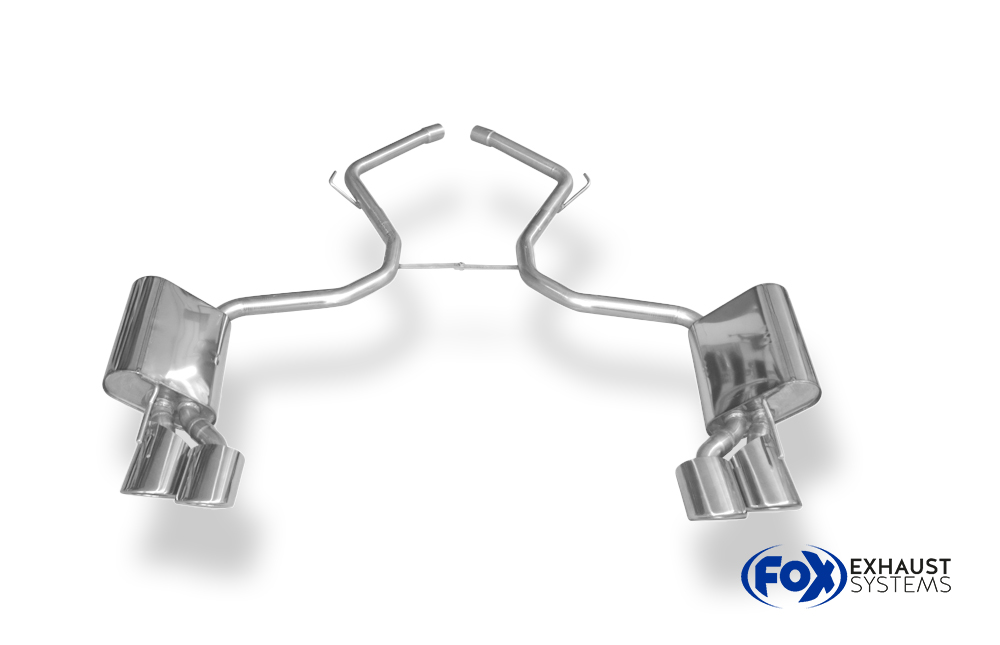 Fox Sportuitlaat Mercedes SL Type 230 - Supergeluid Achterdemper rechts/links - 2x115x85 Type 32 rechts/links