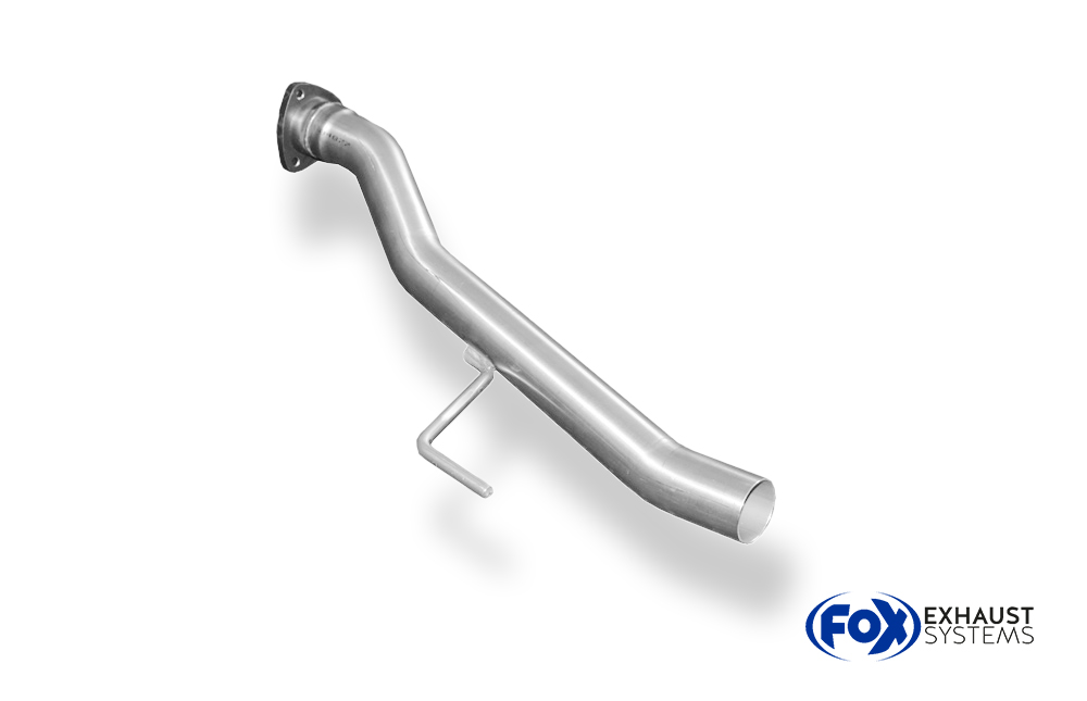 Fox Sportuitlaat Vervangingspijp voor de voordemper van de Mercedes SLK Type 170, geschikt voor het originele systeem.