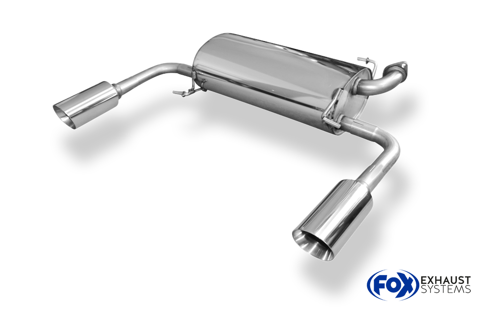 Fox Sportuitlaat Suzuki Swift Sport IV Achterdemper Rechts/Links Uitgang - 1x100 Type 25 Rechts/Links