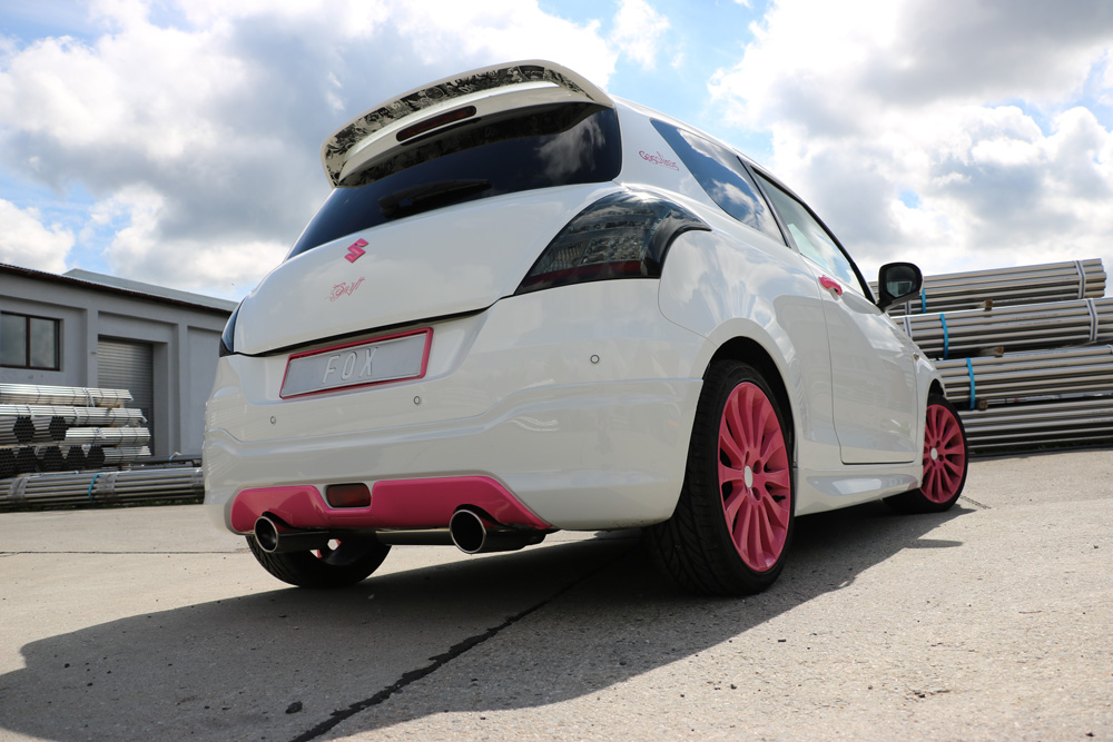 Fox Sportuitlaat Suzuki Swift IV achterdemper, rechter/linker uitlaat - 1x100 Type 16 rechts/links