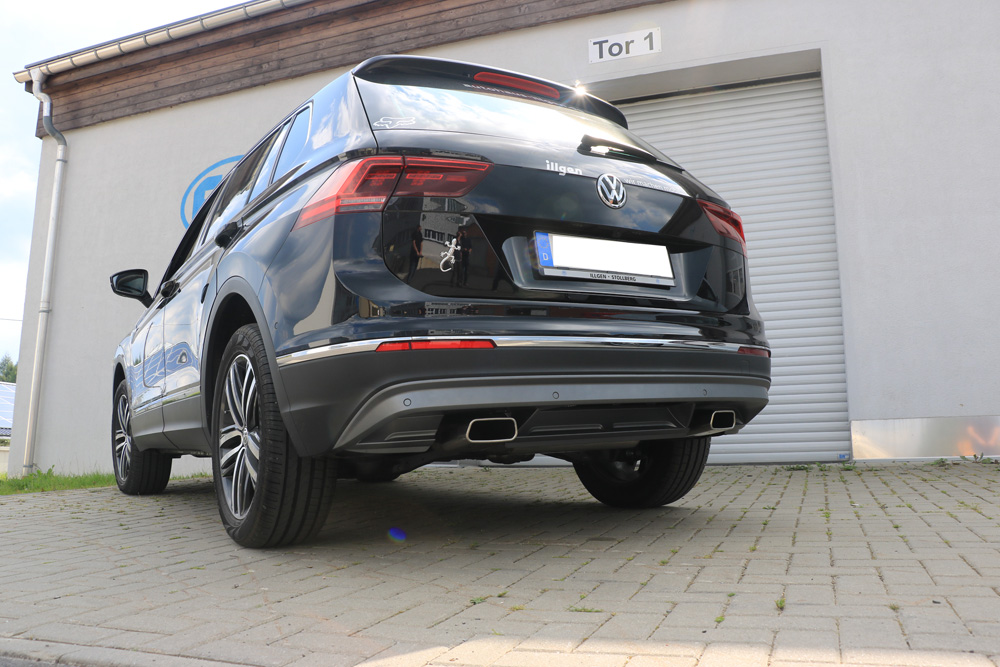 Fox Sportuitlaat VW Tiguan II Benzine - 4motion Achterdemper Rechts/Links Uitlaat - 145x65 Type 59 Rechts/Links
