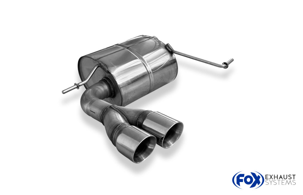 Fox Sportuitlaat VW Tiguan II Diesel - 4motion Achterdemper - 2x80 Type 25