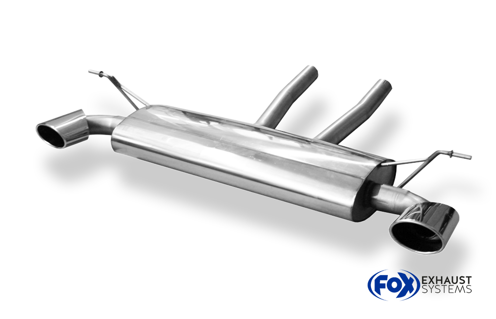 Fox Sportuitlaat VW Touareg Type 7L Achterdemper Rechts/Links Uitlaat - 140x90 Type 32 Rechts/Links - Pijpdiameter: 70 mm